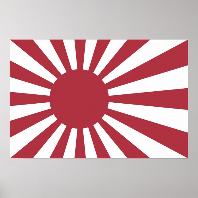 Japan Imperial steigende Sonnenflagge, Edo to W2 Poster (Vorne)