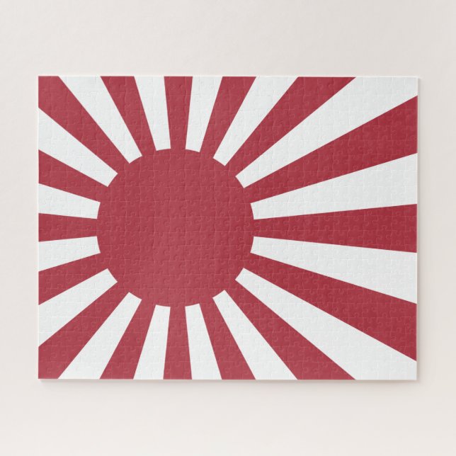 Japan Imperial steigende Sonnenflagge, Edo to W2 Puzzle (Horizontal)
