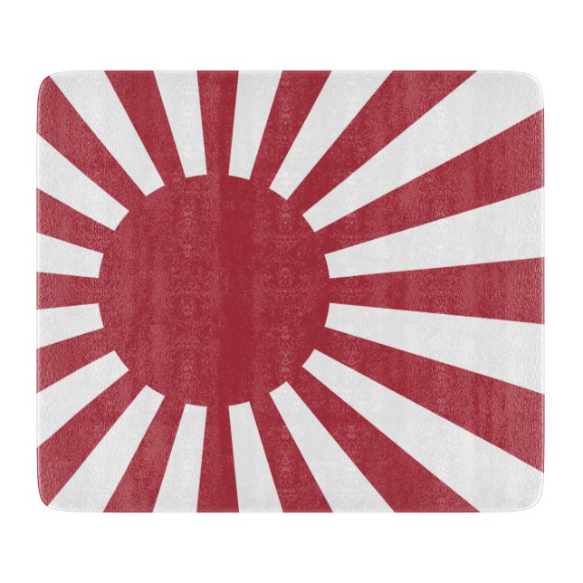 Japan Imperial steigende Sonnenflagge, Edo to W2 Schneidebrett (Vorderseite)