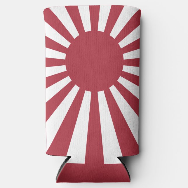 Japan Imperial steigende Sonnenflagge, Edo to W2 Selters Dosenkühler (Vorderseite)