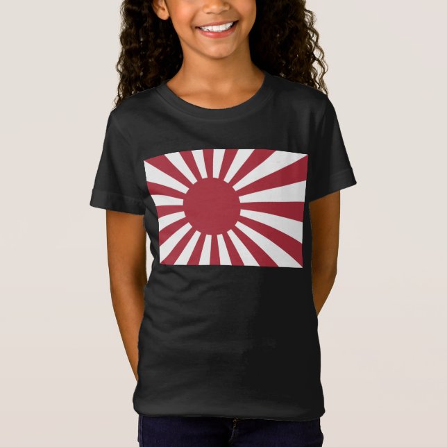 Japan Imperial steigende Sonnenflagge, Edo to W2 T-Shirt (Vorderseite)