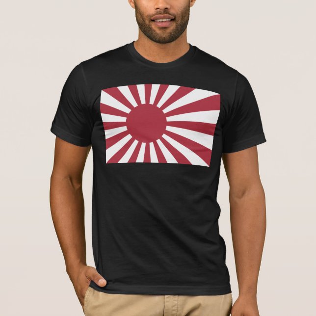 Japan Imperial steigende Sonnenflagge, Edo to W2 T-Shirt (Vorderseite)