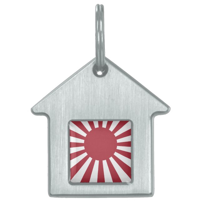 Japan Imperial steigende Sonnenflagge, Edo to W2 Tiermarke (Vorderseite)