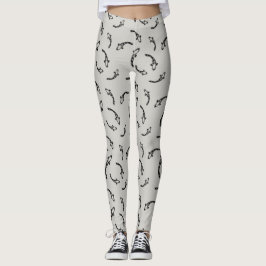 Japan inspiriert Koi-Muster Leggings