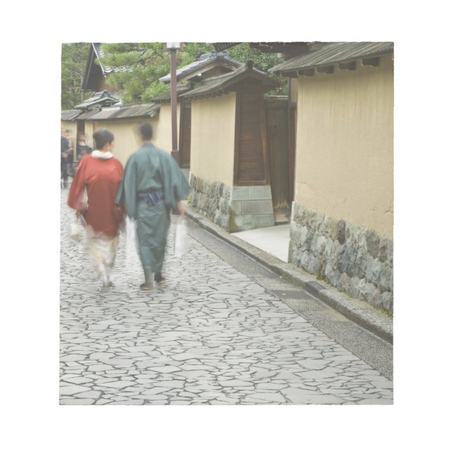 Japan, Ishikawa, Kanazawa, Buke Yashiki District Notizblock (Vorderseite)