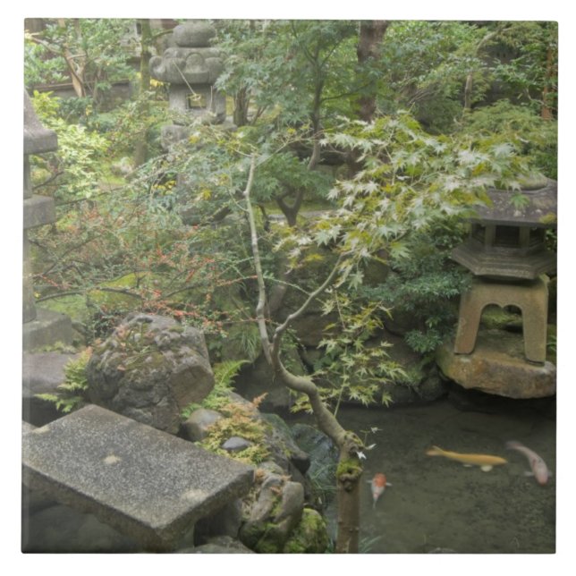 Japan, Ishikawa, Kanazawa, Nomura Samurai House Fliese (Vorderseite)