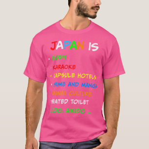 Japan ist Sushi Karaoke Anime Kawaii Culture Judo T-Shirt