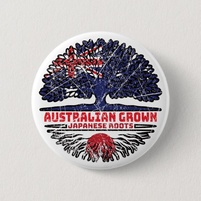 Japan Japan Australien Tree Roots Button (Vorderseite)