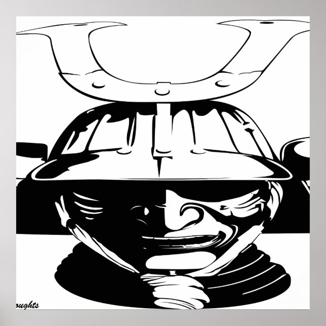 Japan - Japanisch Samurai Warrior Art Print Poster (Vorne)