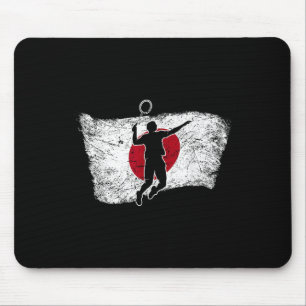 Japan Japanische Flagge Badminton Mousepad