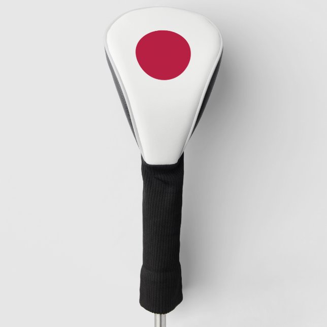 Japan - japanische Flagge - Hinomaru Golf Headcover (Vorderseite)
