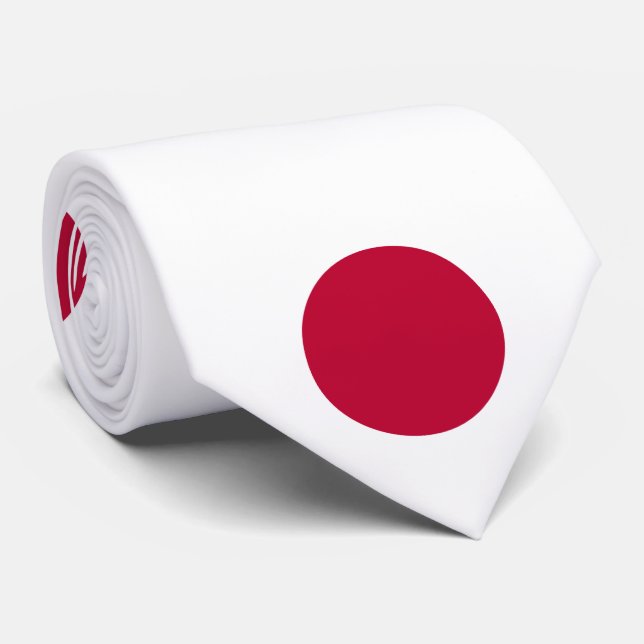 Japan - japanische Flagge - Hinomaru Krawatte (Gerollt)