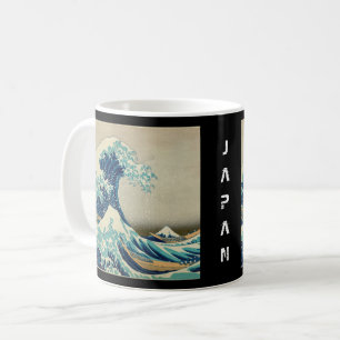 Japan - Japanische Kunst (Die große Welle vor Kana Kaffeetasse