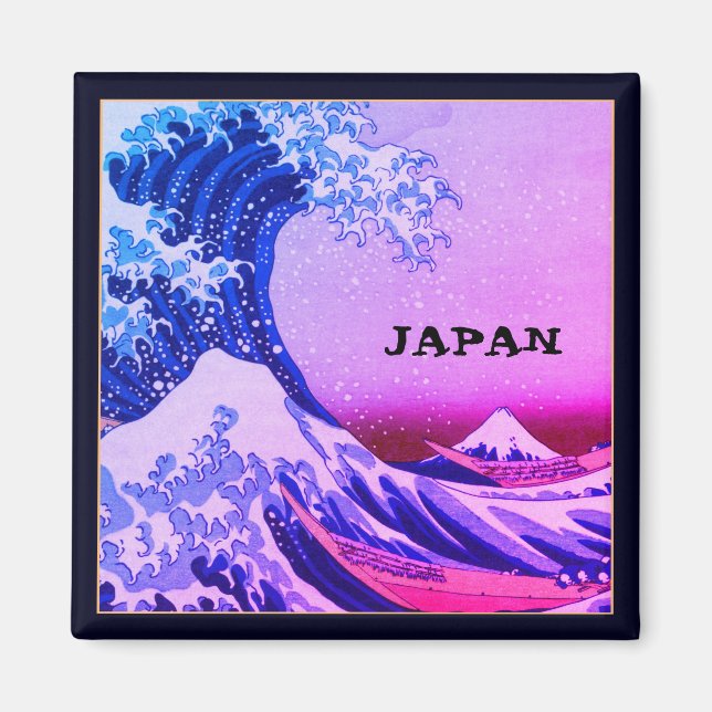 Japan & Japanische Kunst / Große Welle vor Kanagaw Magnet (Vorne)