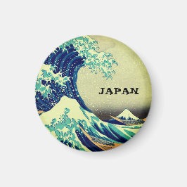 Japan & Japanische Kunst / Große Welle vor Kanagaw Magnet