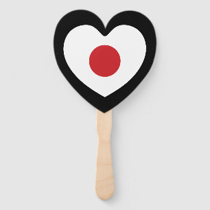 Japan Japanisches Flaggenherz Fächer