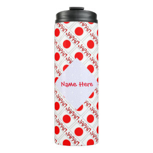 Japan Kachelflagge Personalisiert Thermosbecher