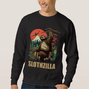 Japan Kaiju Faultier Slothzilla Sweatshirt