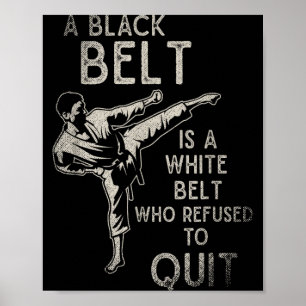 Japan Kampfsport Sparring Ninja Schwarzgurt Poster