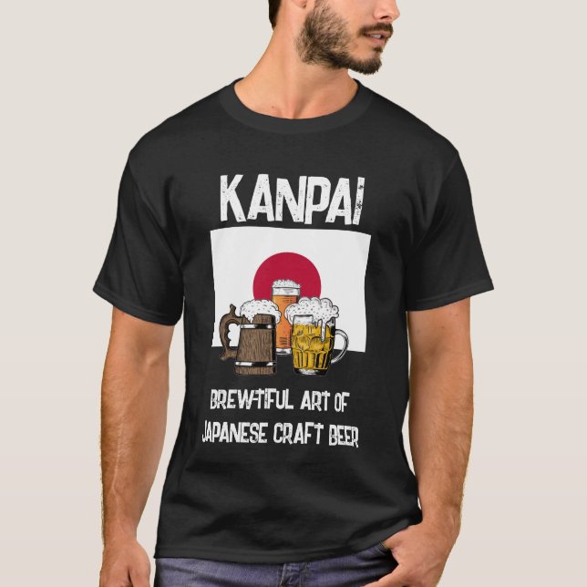 JAPAN Kanpai! Prost! Bierbrauer T - Shirt (Vorderseite)