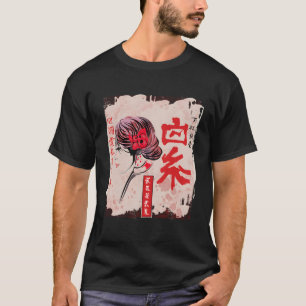 Japan Kawaii Geisha Mädchen In Kimono Japan Kunst T-Shirt