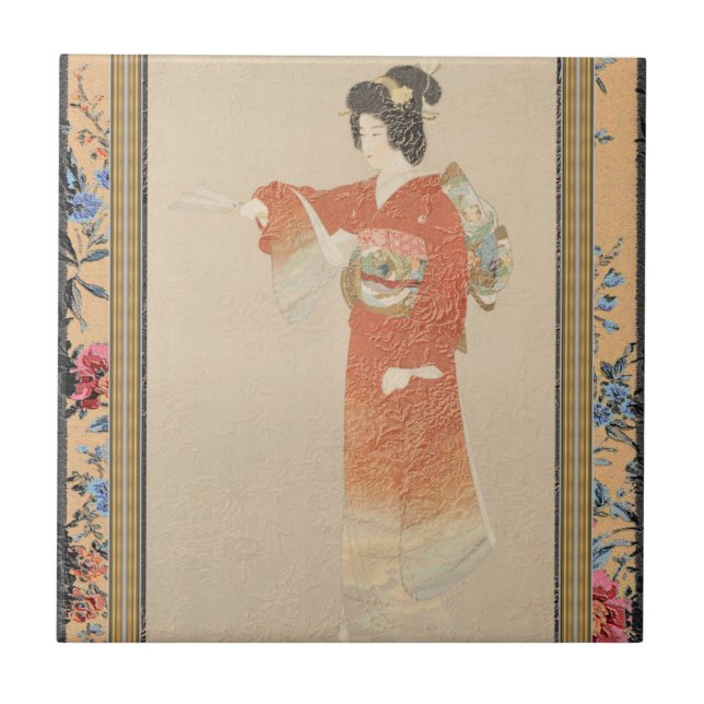 Japan Keramik Tile Fliese (Vorderseite)