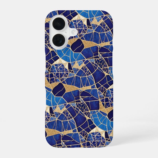 Japan Kintsugi Goldmusterabdeckung iPhone 16 Hülle (Rückseite)
