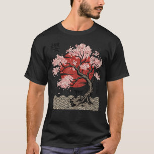 Japan Kirschblüten Japanische Kunst T-Shirt