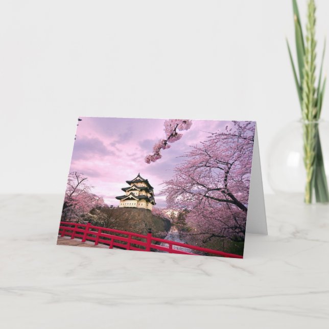 Japan-Kirschblüten Karte (Vorderseite)