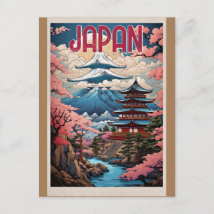 Japan, Kirschblüten, Postkarte