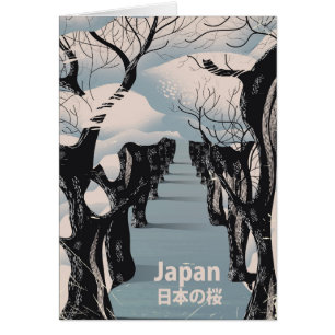 Japan Kirschblüten Vintage-Reiseposter