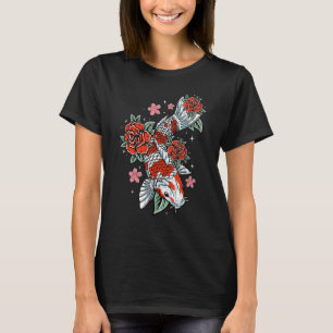 Japan Koi Karpfen Fisch Lustiger Japanischer Angle T-Shirt