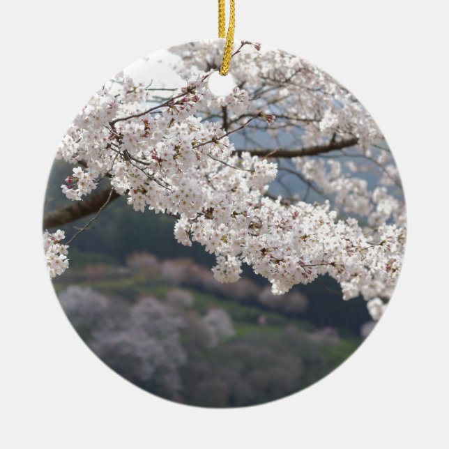 Japan Kumamoto Cherry Blossom Keramikornament (Vorne)