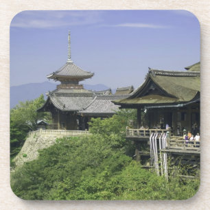 Japan, Kyoto, Die Aussicht vom Kiyomizu-Tempel Getränkeuntersetzer