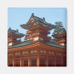 Japan, Kyoto, farbenfroher Heian Jingu-Tempel, Magnet