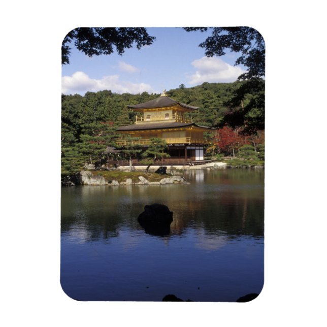 Japan, Kyoto, Goldener Pavillon, Zen-Tempel Magnet (Vertikal)