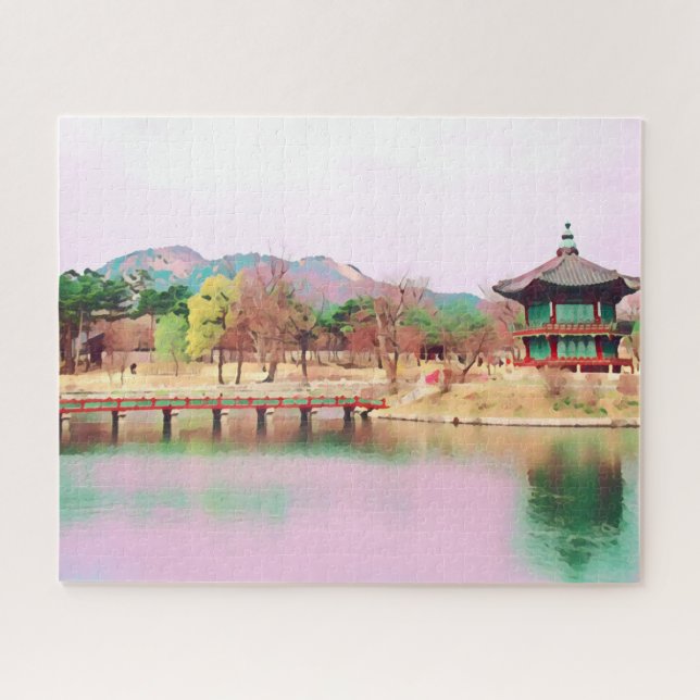 Japan Kyōto schöne Landschaft herausfordert Puzzle (Horizontal)