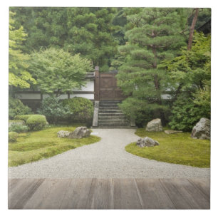 Japan, Kyoto, Sennyuji Tempelgarten Fliese