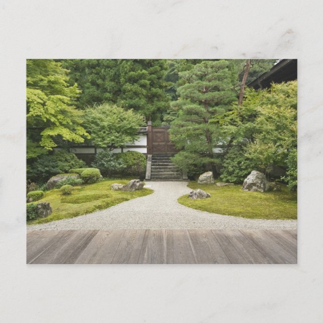 Japan, Kyoto, Sennyuji Tempelgarten Postkarte (Vorderseite)