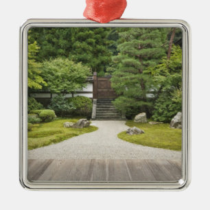 Japan, Kyoto, Sennyuji Tempelgarten Silbernes Ornament
