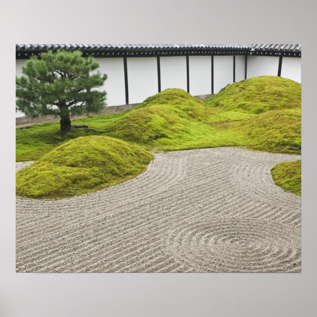 Japan, Kyoto, Tofukuji Tempel, Landschaftsgarten Poster (Vorne)