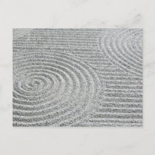 Japan, Kyoto, Tofukuji-Tempel, Muster im Sand Postkarte