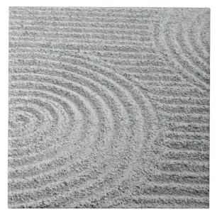 Japan, Kyoto, Tofukuji Tempel, Muster in Sand Fliese