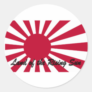 Japan - Land der wachsenden Sonne Runder Aufkleber