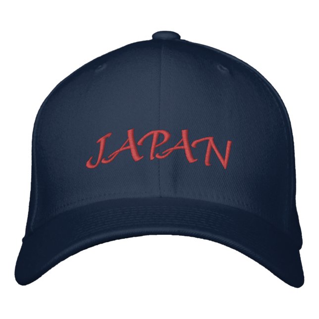 Japan-Ländername Bestickte Baseballkappe (Vorderseite)