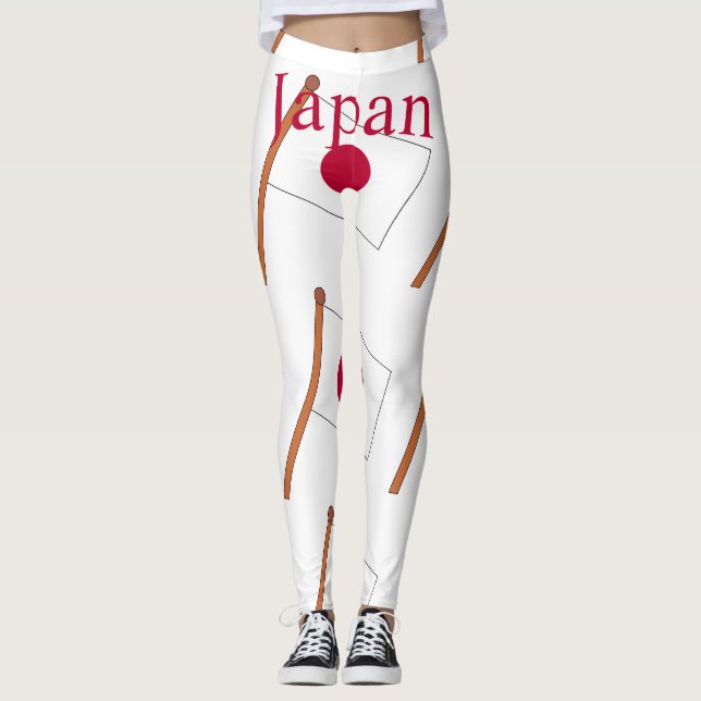 Japan Landesflagge Thunder_Cove Leggings (Vorderseite)
