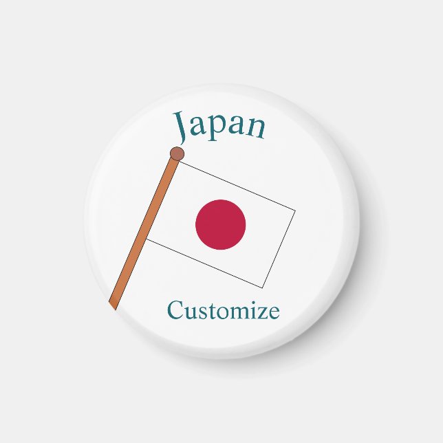 Japan Landesflagge Thunder_Cove Magnet (Vorne)