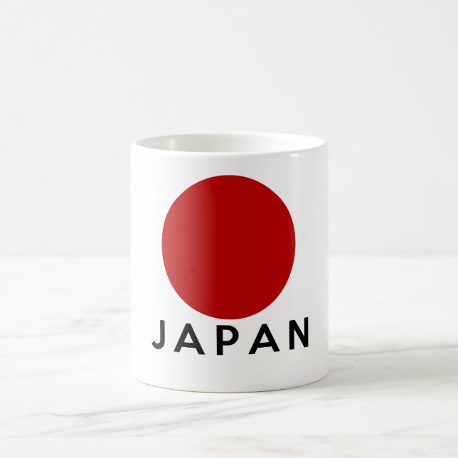 Japan-Landesflaggesymbol-Namentext Tasse (Mittel)