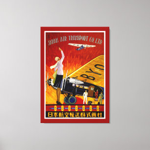 Japan Luftverkehr - L Leinwanddruck