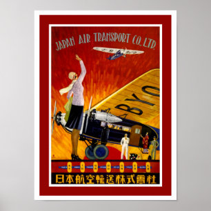 Japan - Luftverkehr Poster